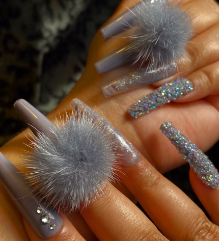 fur-textured nail polish